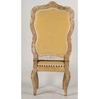 18th C Style Hendrix Allardyce Hall Chair W Antique Needlepoint