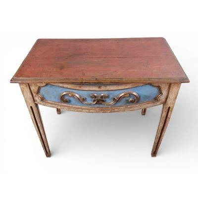 18th C Style Italian Neoclassical Painted Side Table