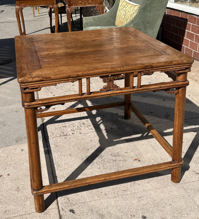 18th C Style Ming Chinese Bamboo Center Table by Burton Ching