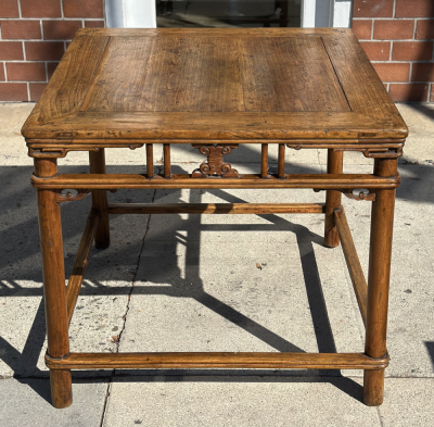 18th C Style Ming Chinese Bamboo Center Table by Burton Ching