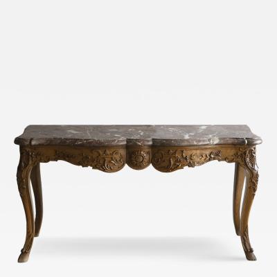18th CENTURY LOUIS XV PERIOD CONSOLE TABLE