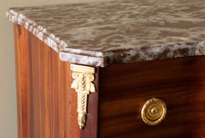 18th CENTURY SATINWOOD VENEERED COMMODE TRANSITION LOUIS XV XVI