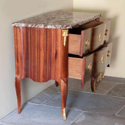 18th CENTURY SATINWOOD VENEERED COMMODE TRANSITION LOUIS XV XVI