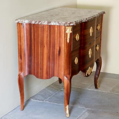 18th CENTURY SATINWOOD VENEERED COMMODE TRANSITION LOUIS XV XVI