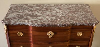 18th CENTURY SATINWOOD VENEERED COMMODE TRANSITION LOUIS XV XVI