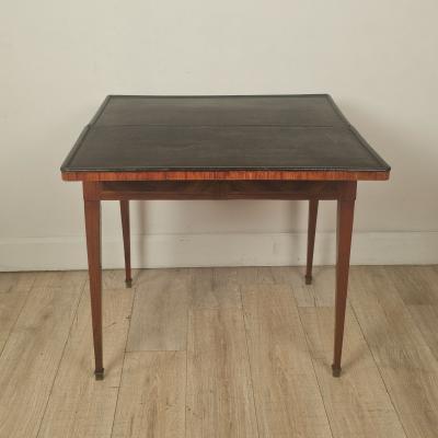 18th Cent Swedish Parquetry Inlaid Game Table Desk Neoclassical Louis XVI