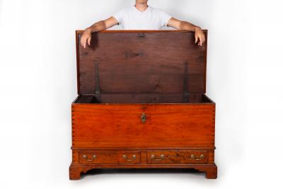 18th Century American Chippendale Walnut Blanket Chest circa 1780s
