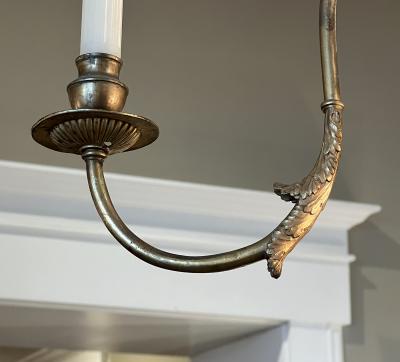 18th Century Austrian Neoclassical Gilt bronze and Crystal Six arm Chandelier