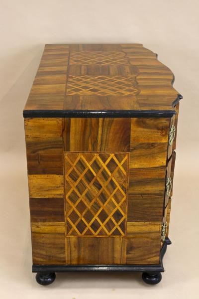 18th Century Baroque Chest Of Drawers Marquetry Inlay Works Austria ca 1760