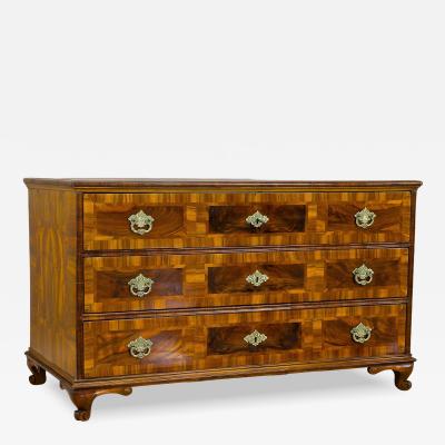18th Century Baroque Classical Chest Of Drawers Nutwood Austria ca 1780