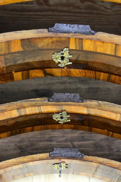 18th Century Baroque Nutwood Chest Of Drawers Commode South Germany ca 1760