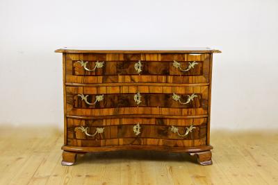 18th Century Baroque Nutwood Chest Of Drawers Commode South Germany ca 1760