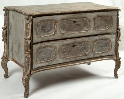 18th Century Baroque Painted Chest of Drawers Southern Germany