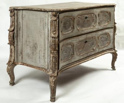 18th Century Baroque Painted Chest of Drawers Southern Germany