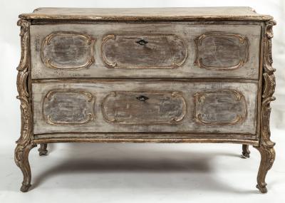 18th Century Baroque Painted Chest of Drawers Southern Germany