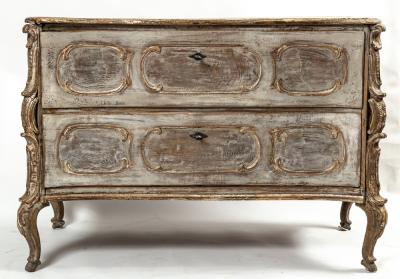 18th Century Baroque Painted Chest of Drawers Southern Germany