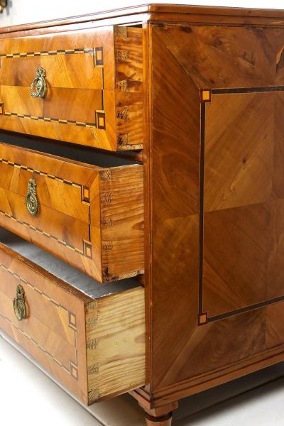 18th Century Cherrywood Chest Of Drawers Josephinism Period Austria ca 1790