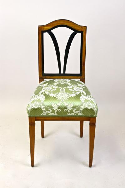 18th Century Cherrywood Side Chair Newly Upholstered Austria ca 1790