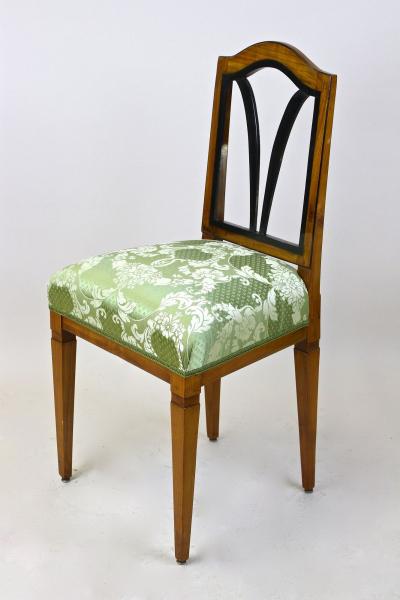18th Century Cherrywood Side Chair Newly Upholstered Austria ca 1790