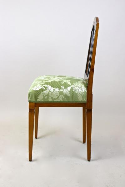 18th Century Cherrywood Side Chair Newly Upholstered Austria ca 1790