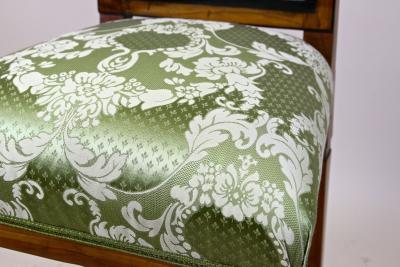 18th Century Cherrywood Side Chair Newly Upholstered Austria circa 1790