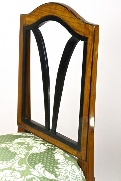 18th Century Cherrywood Side Chair Newly Upholstered Austria circa 1790