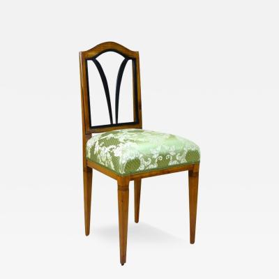 18th Century Cherrywood Side Chair Newly Upholstered Austria circa 1790