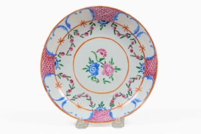 18th Century Chinese Export Famille Rose Plate