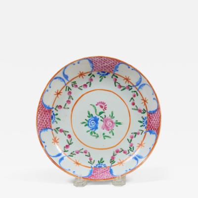 18th Century Chinese Export Famille Rose Plate