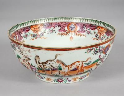 18th Century Chinese Qing Dynasty Famille Rose Bowl