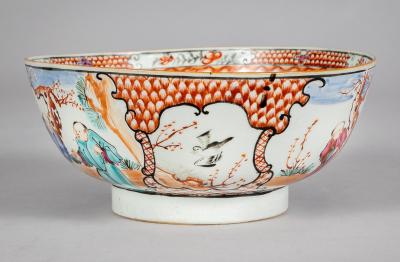 18th Century Chinese Rose Mandarin Bowl