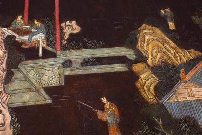 18th Century Coromandel Screen Large Chinese Coffee Table