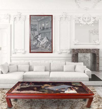 18th Century Coromandel Screen Large Chinese Coffee Table