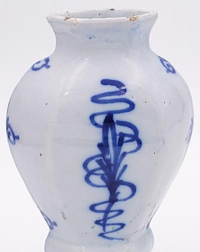 18th Century Delft Pair of Urns circa 1780