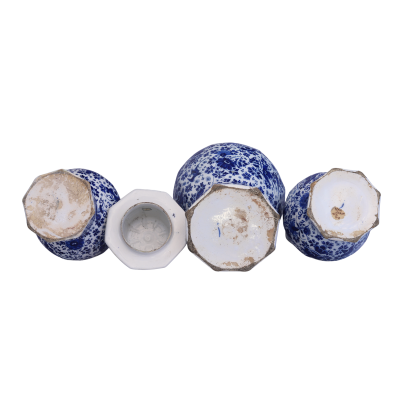 18th Century Dutch Delft Three Piece Garniture