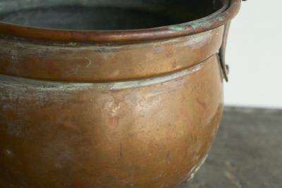 18th Century Eared Pot in Patinated Copper