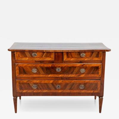 18th Century Emilian Louis XVI Walnut Chest of Drawers