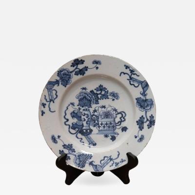 18th Century English Delft Plate