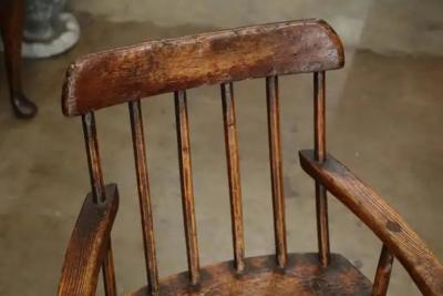 18th Century Folk Art Welsh Stick Chair