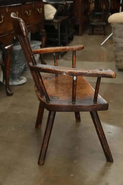 18th Century Folk Art Welsh Stick Chair