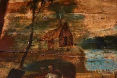 18th Century Folk Painted Table