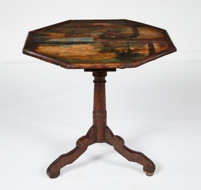 18th Century Folk Painted Table
