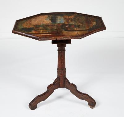 18th Century Folk Painted Table