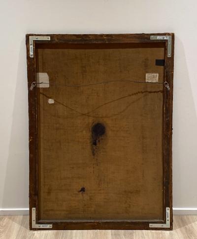 18th Century Framed Oil Painting of St Francis