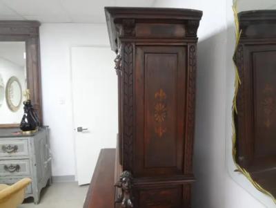 18th Century French Baroque Cabinet Or Deux Corp