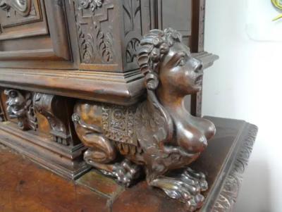 18th Century French Baroque Cabinet Or Deux Corp