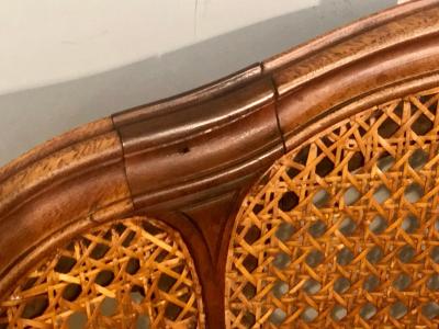 18th Century French Caned Berg re de Bureau