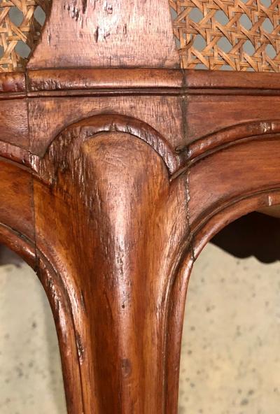 18th Century French Caned Berg re de Bureau