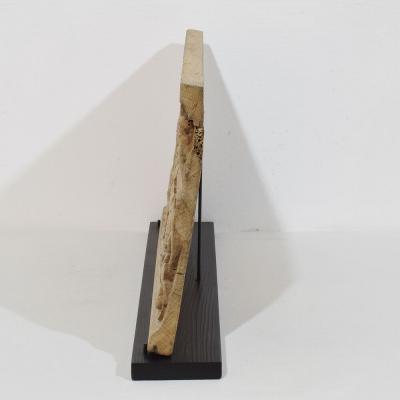 18th Century French Carved Oak Panel Depicting Two Angels And An Eagle