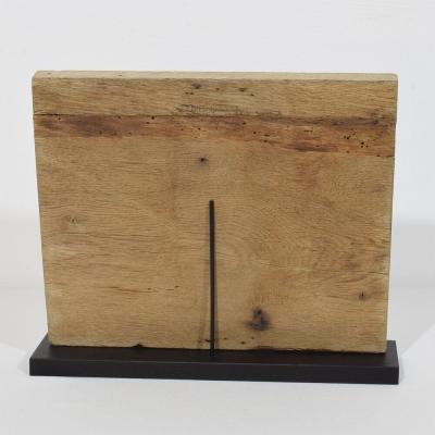 18th Century French Carved Oak Panel Depicting Two Angels With Coat Of Arms